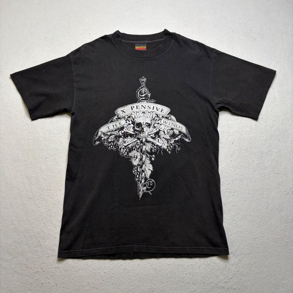 Brockum Keith Richards T Shirt Mens L Black X-Pensive Winos World Tour 92-93 90s